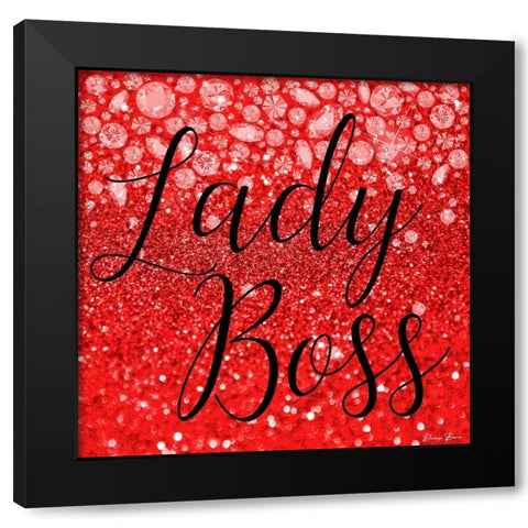 Lady Boss 2 Black Modern Wood Framed Art Print by Brown, Denise