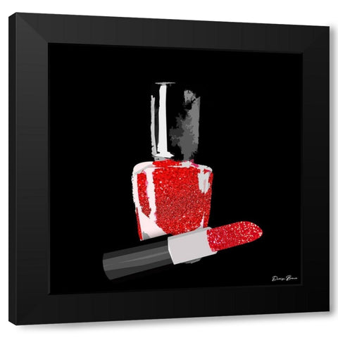 Lady Boss 3 Black Modern Wood Framed Art Print with Double Matting by Brown, Denise