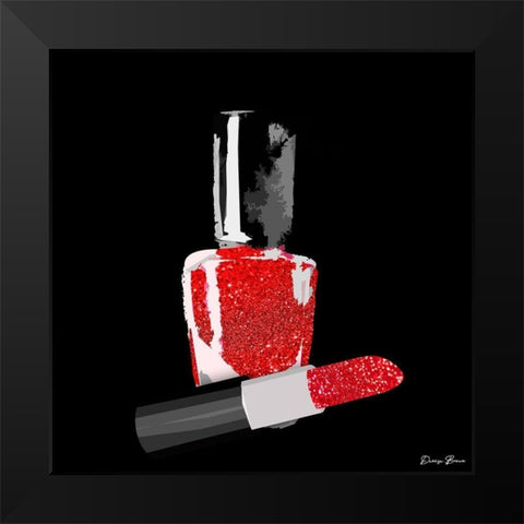 Lady Boss 3 Black Modern Wood Framed Art Print by Brown, Denise