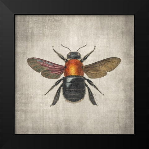 Brilliant Bee 2 Black Modern Wood Framed Art Print by Brown, Denise