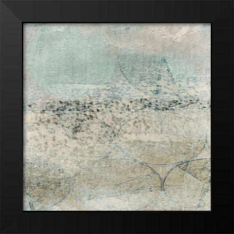 Geo Abstract Black Modern Wood Framed Art Print by Brown, Denise