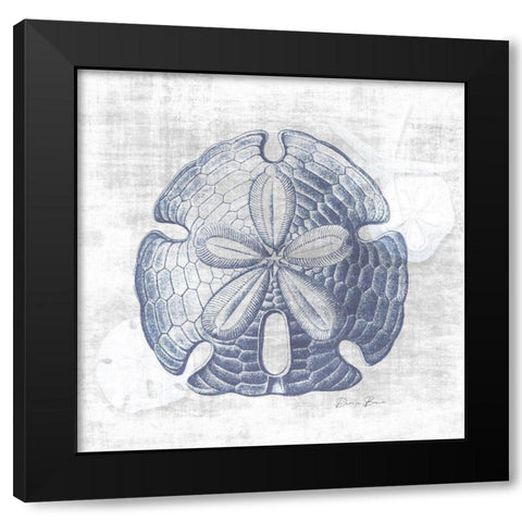 Sand Dollar 1 v2 Black Modern Wood Framed Art Print by Brown, Denise