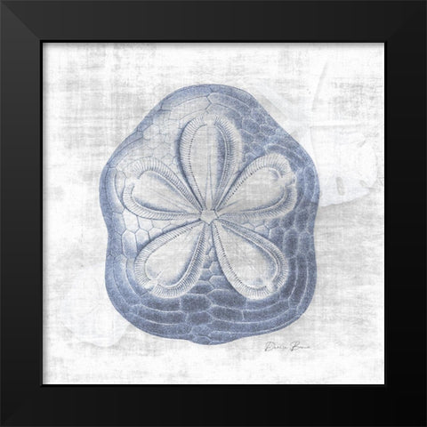 Sand Dollar 2 v2 Black Modern Wood Framed Art Print by Brown, Denise