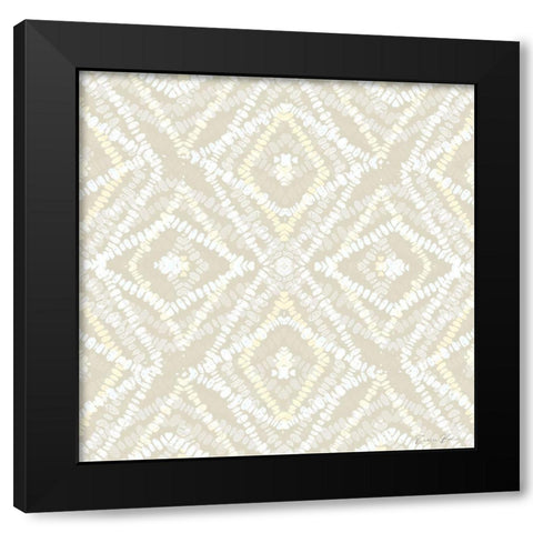 Neutral Diamonds Black Modern Wood Framed Art Print by Brown, Denise