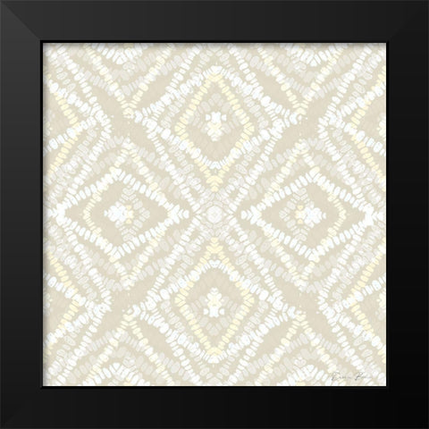 Neutral Diamonds Black Modern Wood Framed Art Print by Brown, Denise