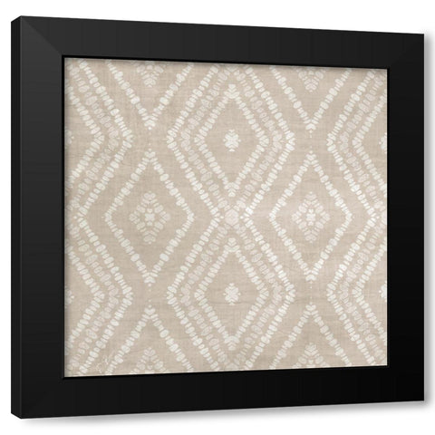 Pattern Black Modern Wood Framed Art Print by Brown, Denise