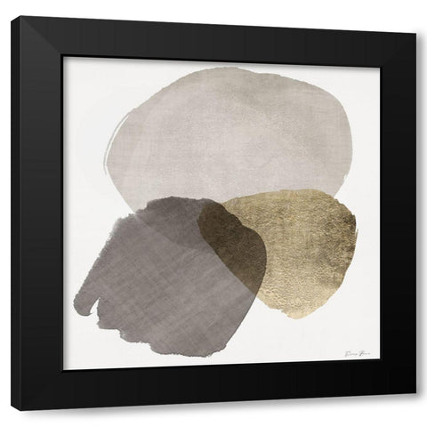 Organic Textures 2 Black Modern Wood Framed Art Print by Brown, Denise