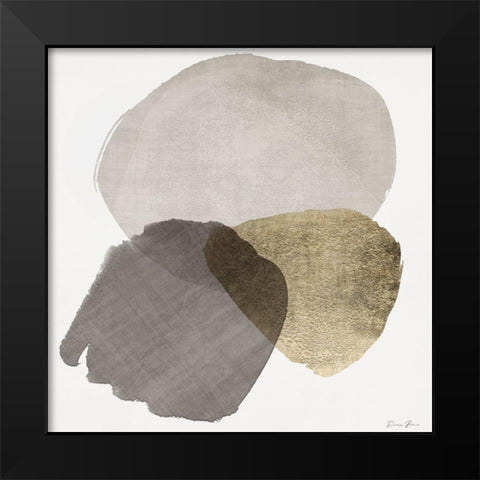 Organic Textures 2 Black Modern Wood Framed Art Print by Brown, Denise