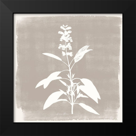 Sophisticated Floral 3 Black Modern Wood Framed Art Print by Brown, Denise