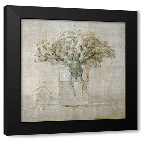 Simple Blooms 2 Black Modern Wood Framed Art Print by Brown, Denise