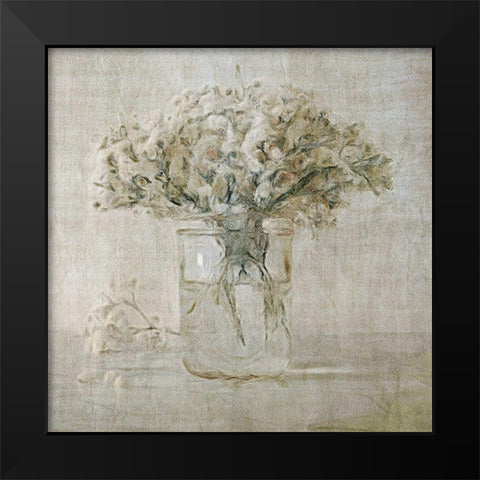 Simple Blooms 2 Black Modern Wood Framed Art Print by Brown, Denise