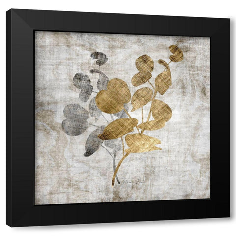 Modern Foliage 3 Black Modern Wood Framed Art Print with Double Matting by Brown, Denise