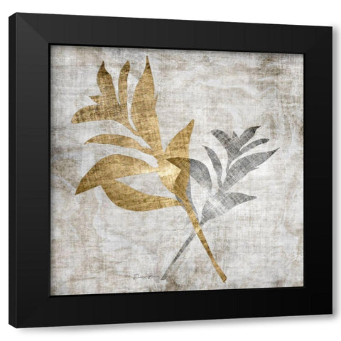 Modern Foliage 4 Black Modern Wood Framed Art Print with Double Matting by Brown, Denise