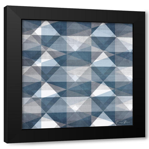 Soft Geo 1 Black Modern Wood Framed Art Print by Brown, Denise
