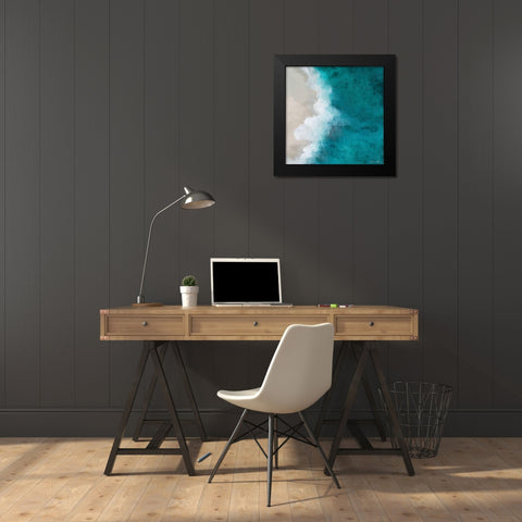 Tide Black Modern Wood Framed Art Print by Brown, Denise