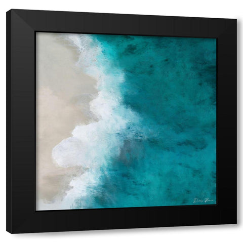 Tide Black Modern Wood Framed Art Print with Double Matting by Brown, Denise