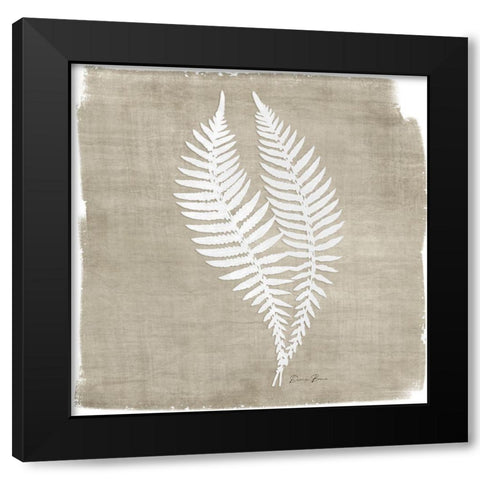 Natures Fern 2 Black Modern Wood Framed Art Print by Brown, Denise