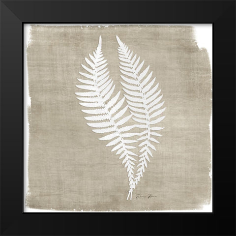 Natures Fern 2 Black Modern Wood Framed Art Print by Brown, Denise