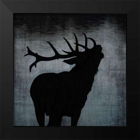 The Call Black Modern Wood Framed Art Print by Brown, Denise
