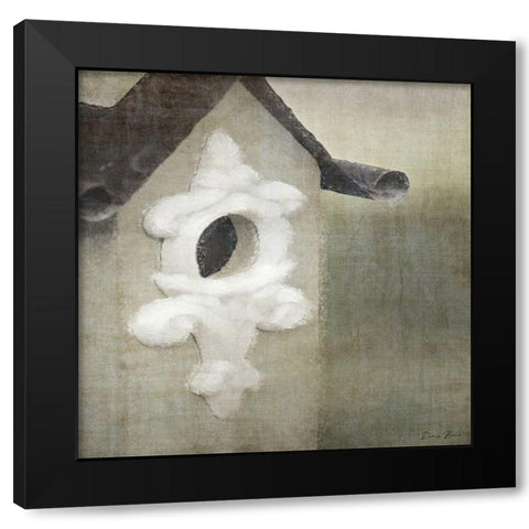Bird House Black Modern Wood Framed Art Print with Double Matting by Brown, Denise