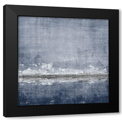 Navy Hue 1 Black Modern Wood Framed Art Print by Brown, Denise