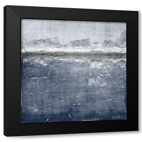 Navy Hue 2 Black Modern Wood Framed Art Print by Brown, Denise