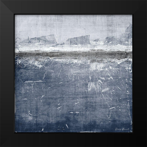 Navy Hue 2 Black Modern Wood Framed Art Print by Brown, Denise