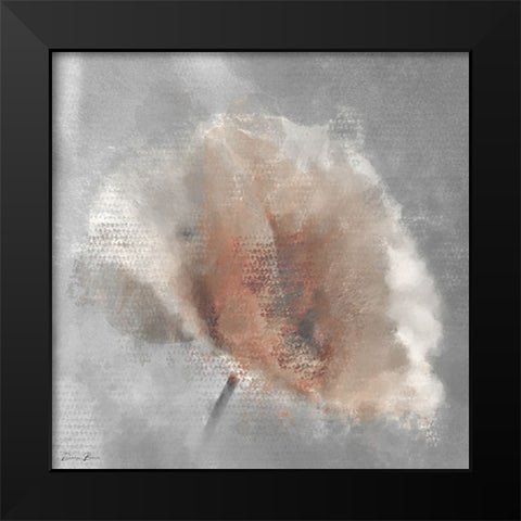 Single Poppy 1 Black Modern Wood Framed Art Print by Brown, Denise