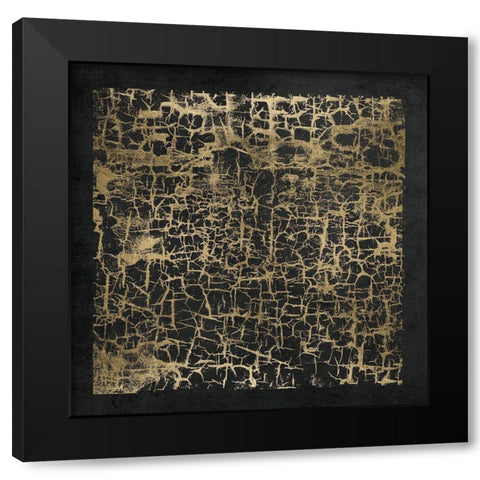 Crackle 2 Black Modern Wood Framed Art Print by Brown, Denise