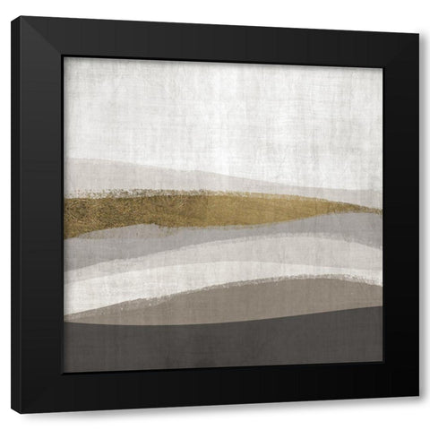 Golden Range 2 Black Modern Wood Framed Art Print with Double Matting by Brown, Denise