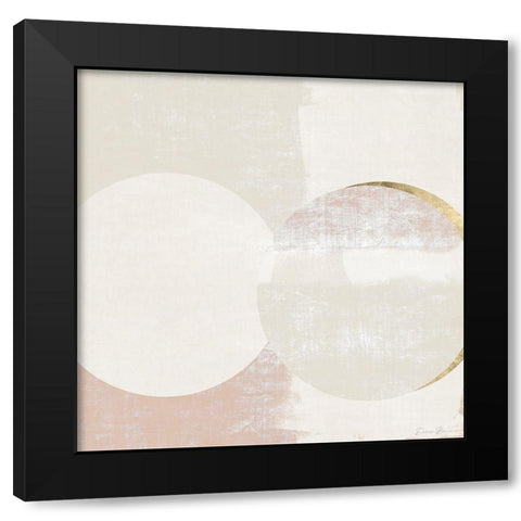 Eclipse 1 Black Modern Wood Framed Art Print with Double Matting by Brown, Denise