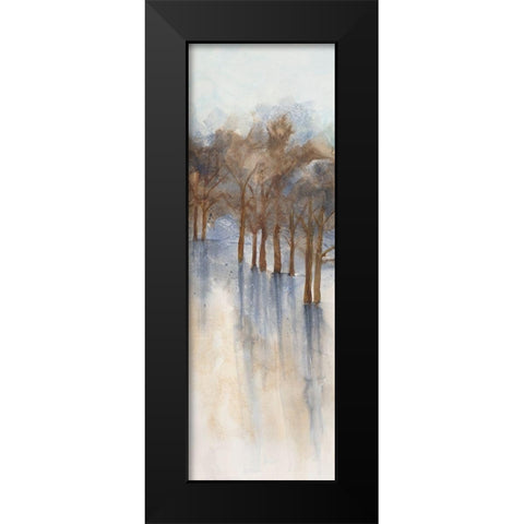 Misty Forest 2 Black Modern Wood Framed Art Print by Charest, Doris