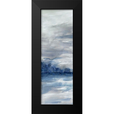 Stormy Shores 3 Black Modern Wood Framed Art Print by Charest, Doris
