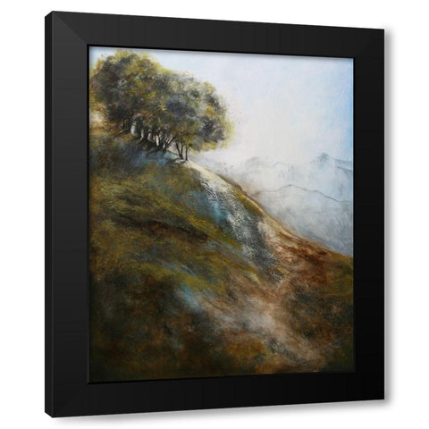 Steep Hill 1620 Black Modern Wood Framed Art Print with Double Matting by Charest, Doris