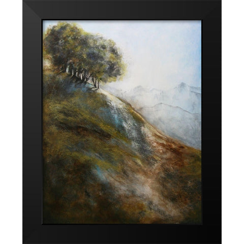 Steep Hill 1620 Black Modern Wood Framed Art Print by Charest, Doris