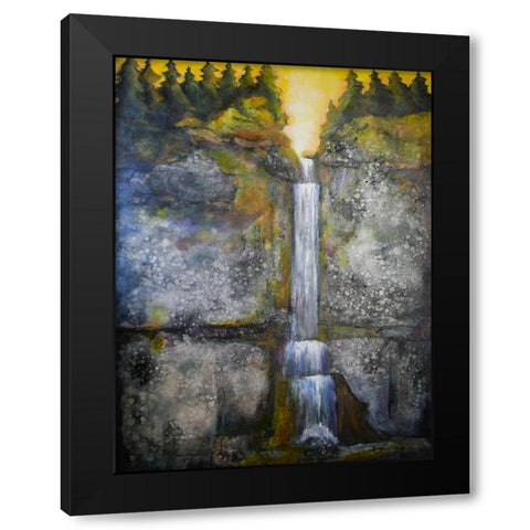 Forest stairs 1620 Black Modern Wood Framed Art Print by Charest, Doris