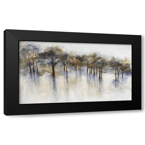 Misty Woods 2 Black Modern Wood Framed Art Print with Double Matting by Charest, Doris