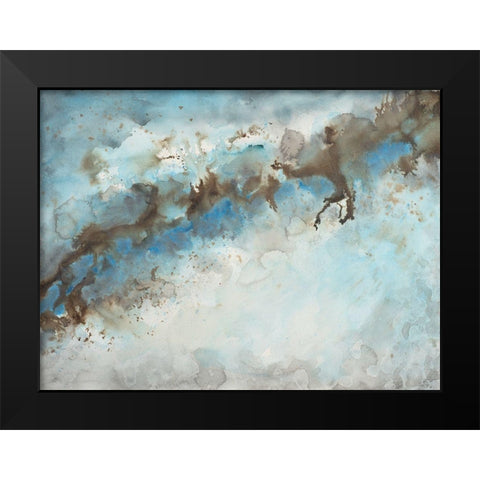 Ice Flow 1 Black Modern Wood Framed Art Print by Charest, Doris