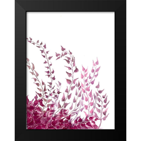Windswept Black Modern Wood Framed Art Print by Charest, Doris