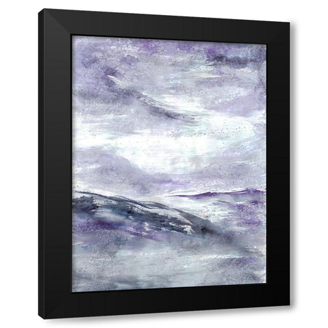 Purple Wind 2 Black Modern Wood Framed Art Print by Charest, Doris