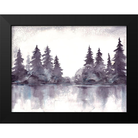 Purple Forest Black Modern Wood Framed Art Print by Charest, Doris