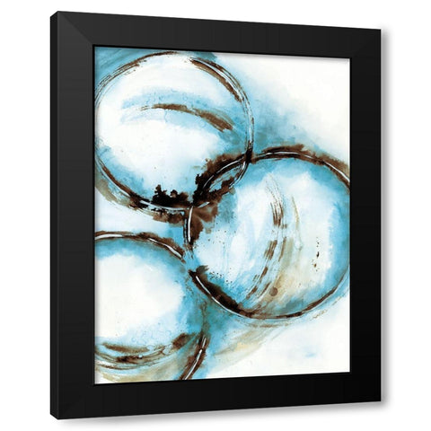 Blue Blowout 5 Black Modern Wood Framed Art Print by Charest, Doris