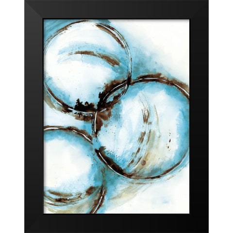 Blue Blowout 5 Black Modern Wood Framed Art Print by Charest, Doris