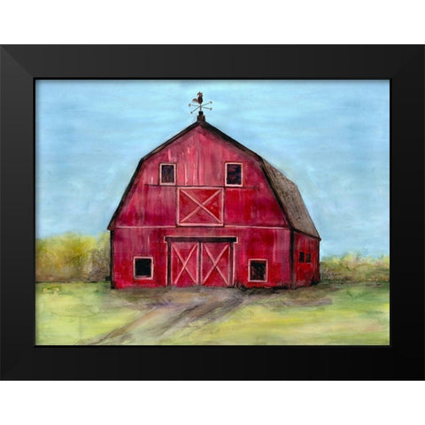 Relaxing Barn 2 Black Modern Wood Framed Art Print by Charest, Doris