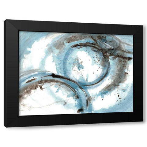 Orb It 2 Black Modern Wood Framed Art Print by Charest, Doris