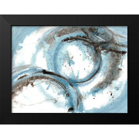 Orb It 2 Black Modern Wood Framed Art Print by Charest, Doris