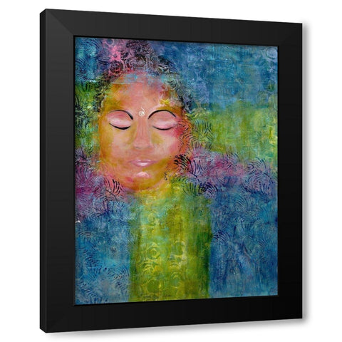 Calm Meditation 3 Black Modern Wood Framed Art Print with Double Matting by Charest, Doris