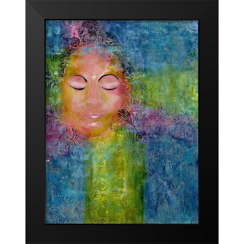 Calm Meditation 3 Black Modern Wood Framed Art Print by Charest, Doris
