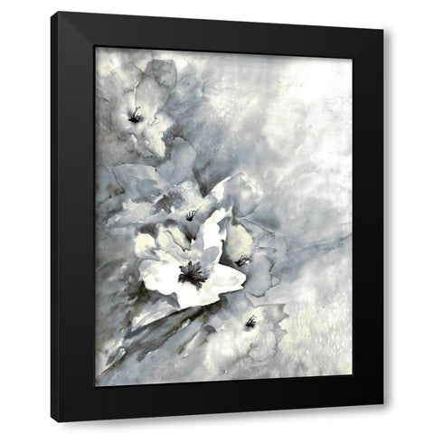 Mundane Florals 2 Black Modern Wood Framed Art Print with Double Matting by Charest, Doris
