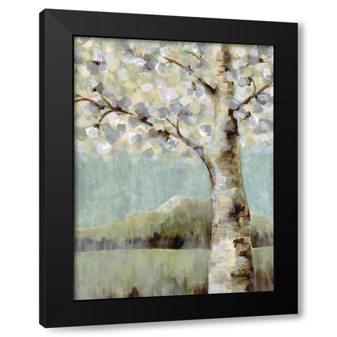 Flowering Tree Black Modern Wood Framed Art Print by Charest, Doris